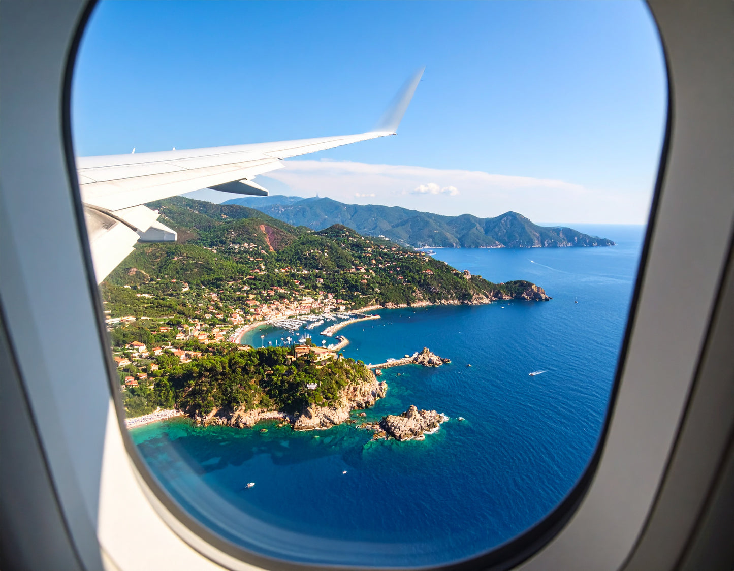 Gemeinsamer Rundflug über die Insel Elba
